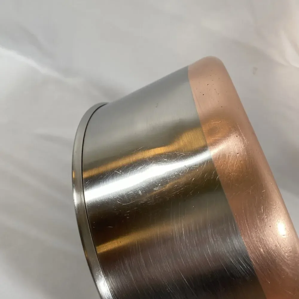 Revere Ware 2 Qt Copper Bottom SaucePan Pot & Lid Stainless Steel Pre 1968 READ